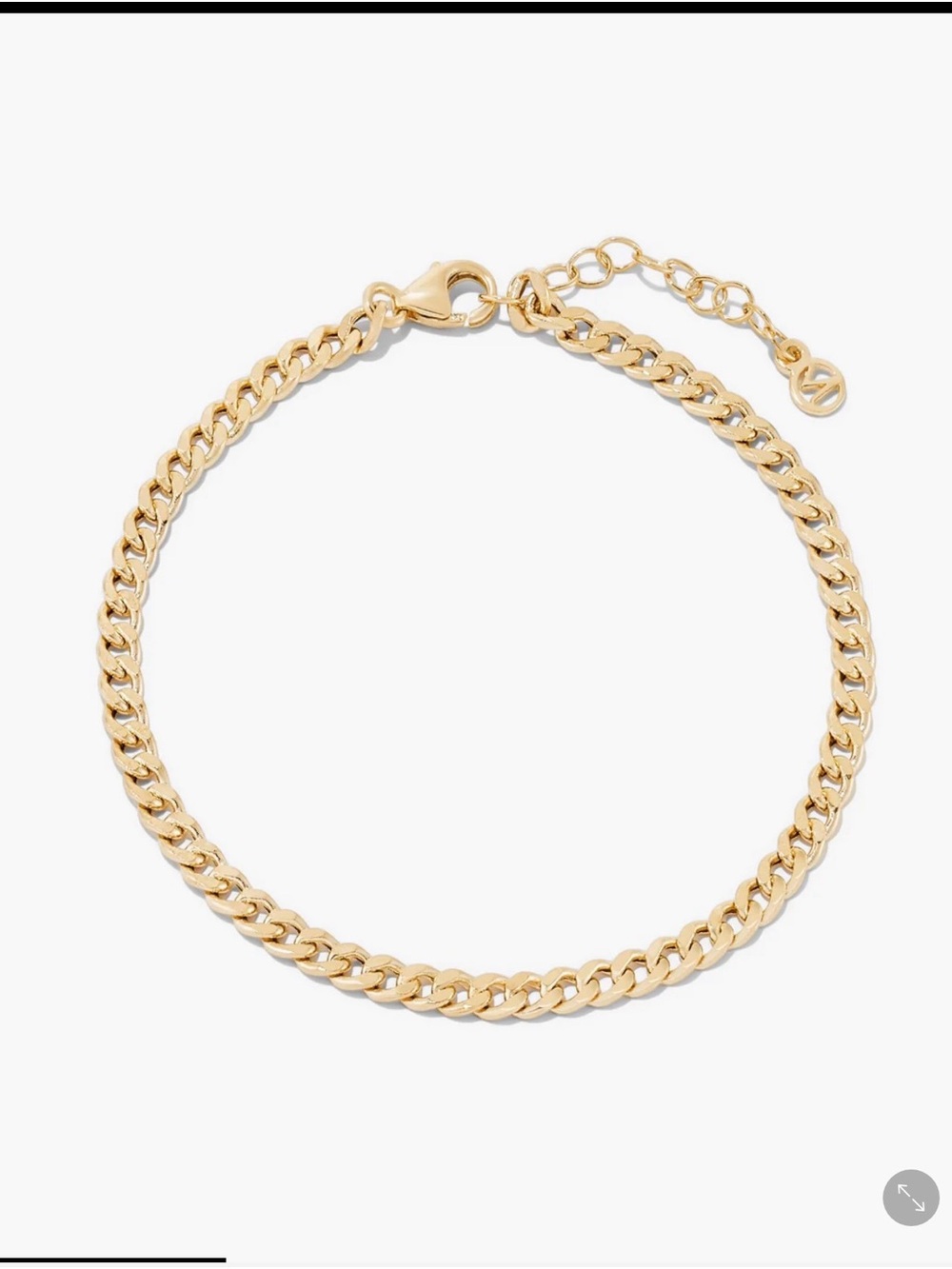 Mejuri Gold Curb Chain Bracelet 14k